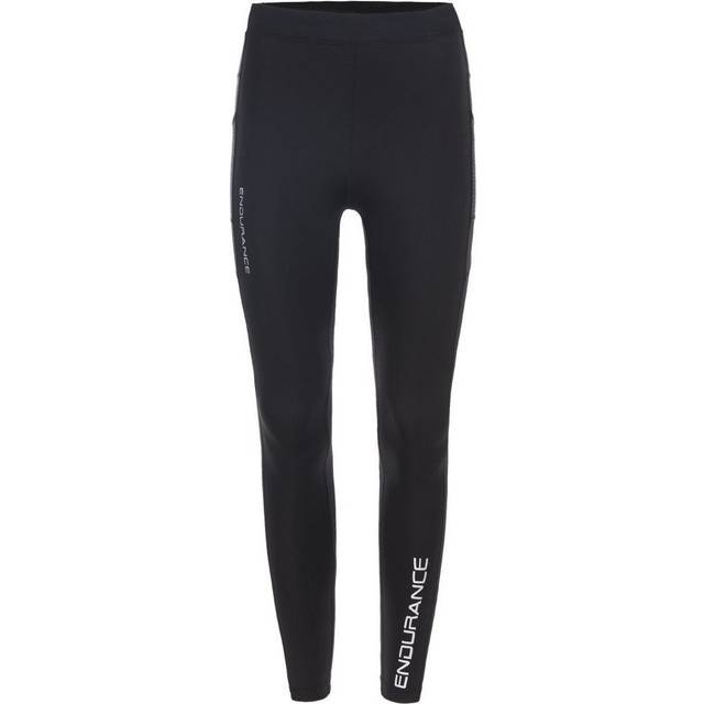 Endurance Kerir Löpartights Sort Unisex Herr/Dam - Storlek Small - Svart