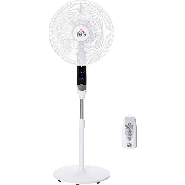 HOMCOM 54 Inch Pedestal Fan Led Panel, Black