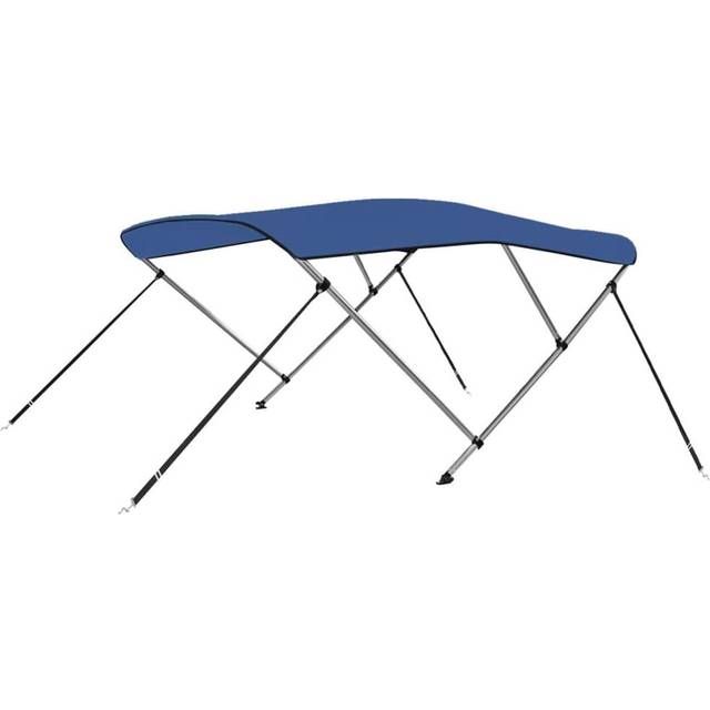 vidaXL 3 Bow Bimini Top Blue 183x196x137 cm - blue