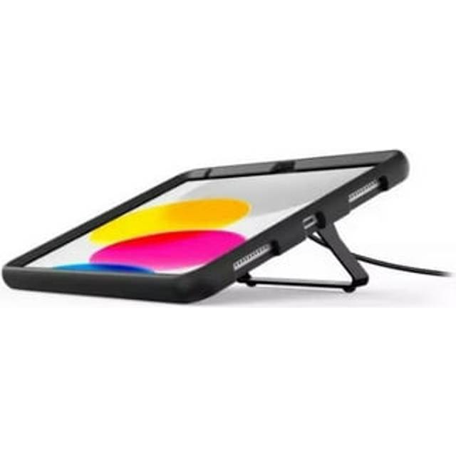 Compulocks iPad 10.2" Secured Kickstand - Stötsskydd för surfplatta - fällbart ställ - gummi, metall - svart - för Apple 10.2-inch iPad (7:e generation, 8:e generation, 9:e generation)
