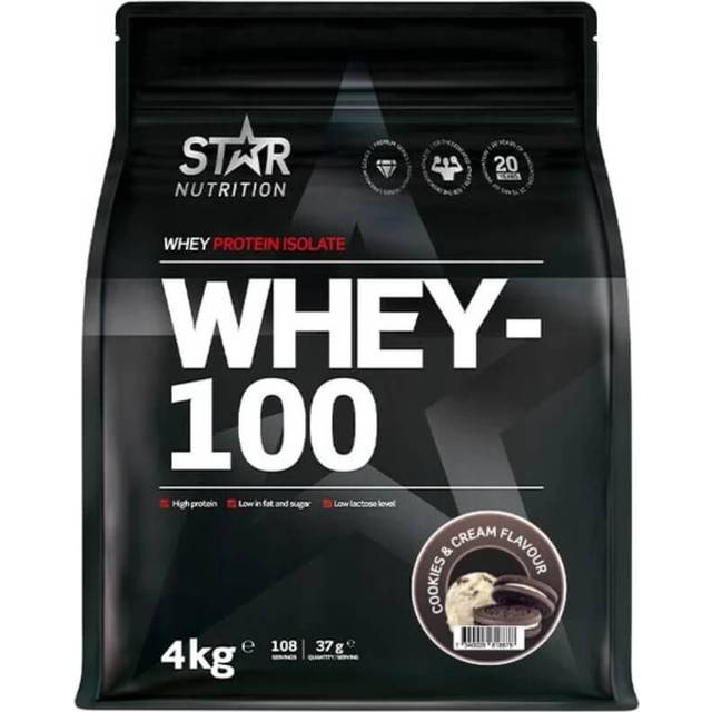 Star Nutrition Whey-100 4 kg - Cookies & Cream