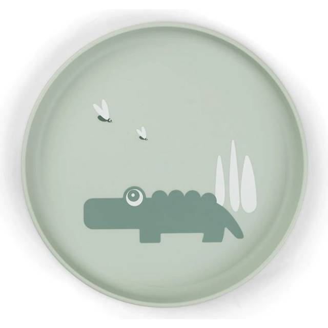 Done by deer Croco foodie children's plate Ø20 cm Green