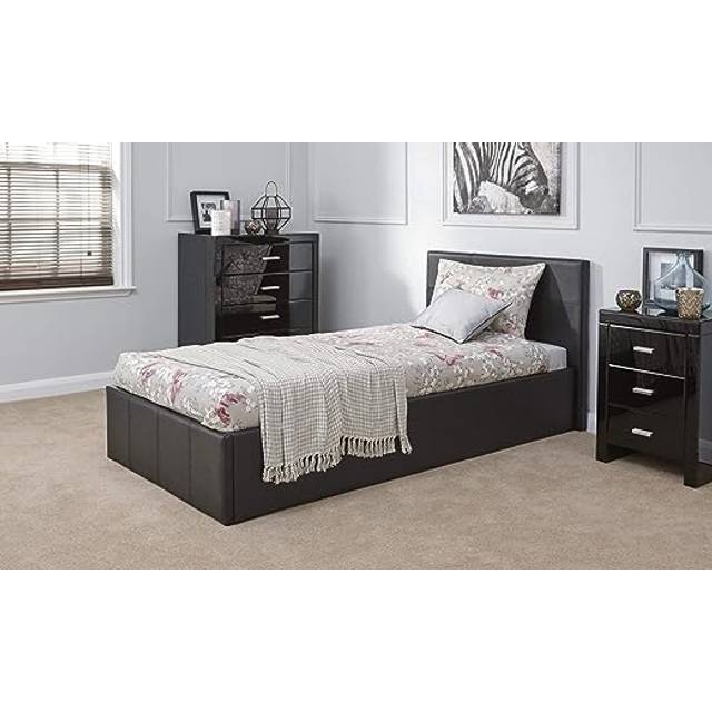 GFW King Size Black End Lift Ottoman Bed