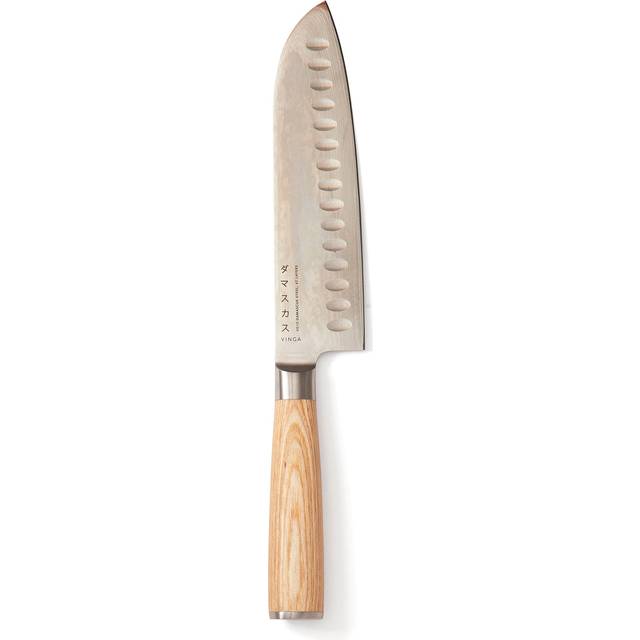 Hattasan damascus santokukniv - Stål