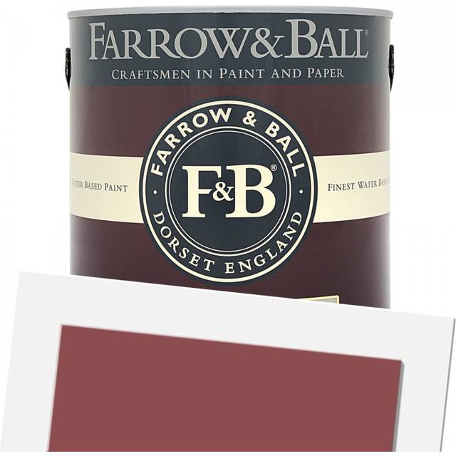 Farrow & Ball - Exterior Eggshell - Eating Room Red 43 2.5L