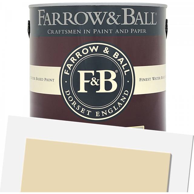 Farrow and Ball Exterior Eggshell, Farrow's Cream No. 67 2.5L, Exterior Eggshell Paint with 6 Year Protection, Paints, Fence Pa