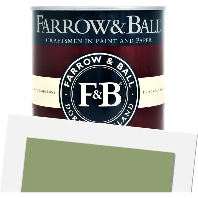 Farrow and Ball Exterior Eggshell, Yeabridge Green No. 287 750ml, Exterior Eggshell Paint with 6 Year Protection, Paints, Fence