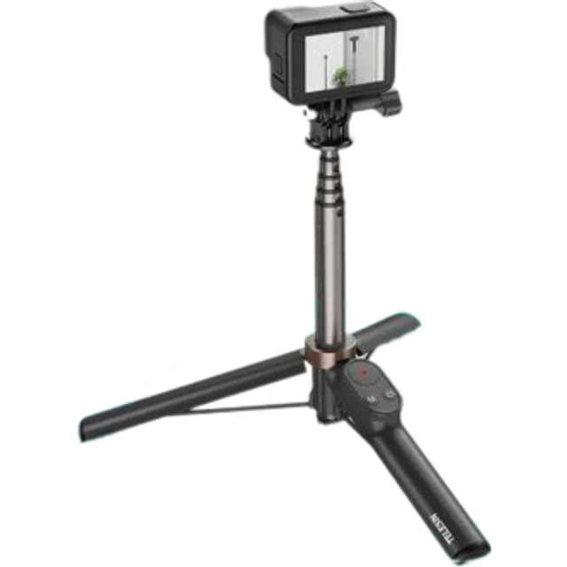 TELESIN 1.3M Selfie Stick Tripod With Wireless Bluetooth Remote Control for GoPro Insta 360 DJI
