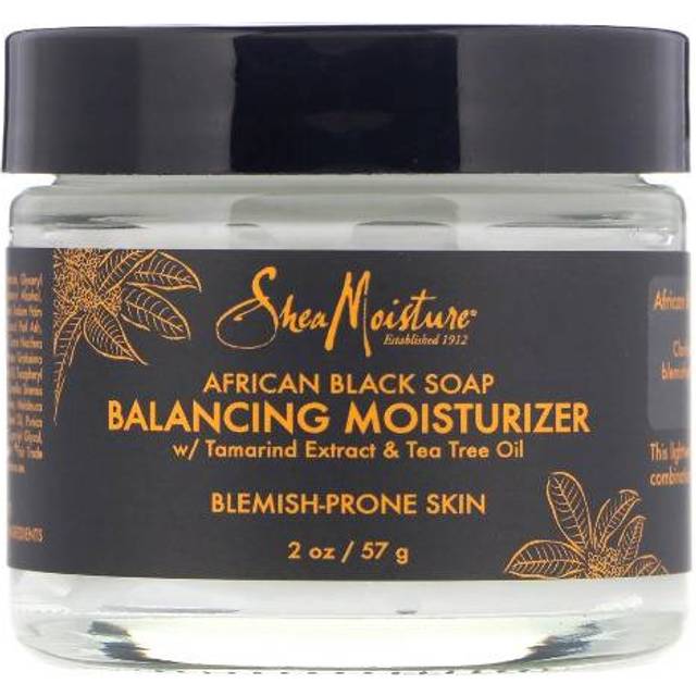 SheaMoisture Paraben-Free African Black Soap Balancing Skin Moisturizer for Dry Skin 2 oz