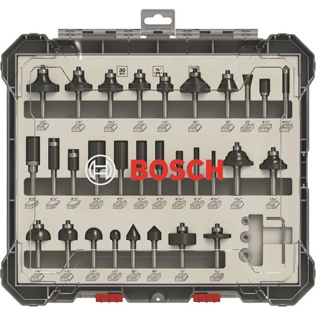 Bosch 30 Piece 1/4" Router Bit Set