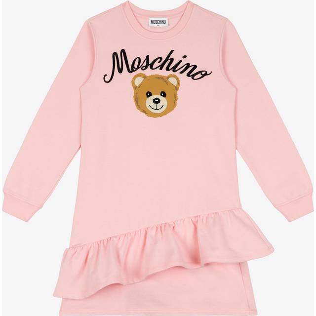 Moschino Kids Teddy Bear cotton-blend sweatshirt dress