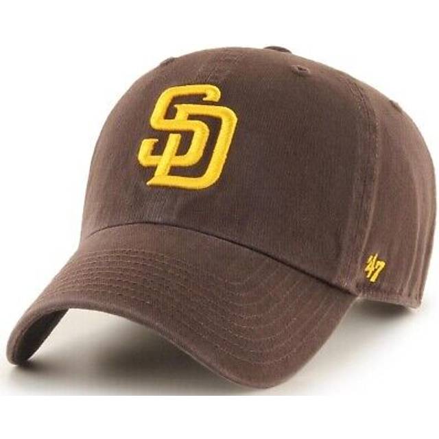 47 Brand - MLB Brun unconstructed Keps - San Diego Padres Clean Up Brown Dad Cap @ Hatstore
