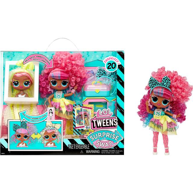 LOL  Surprise! Tweens Surprise Swap Curls-2-Crimps Cora Fashion Doll