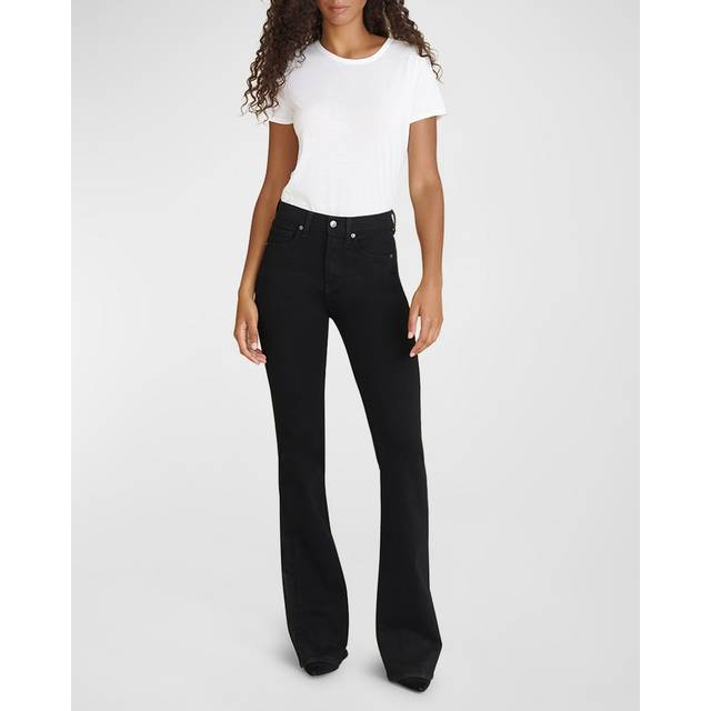 Beverly High-Rise Skinny Flare Jeans - ONYX - 25