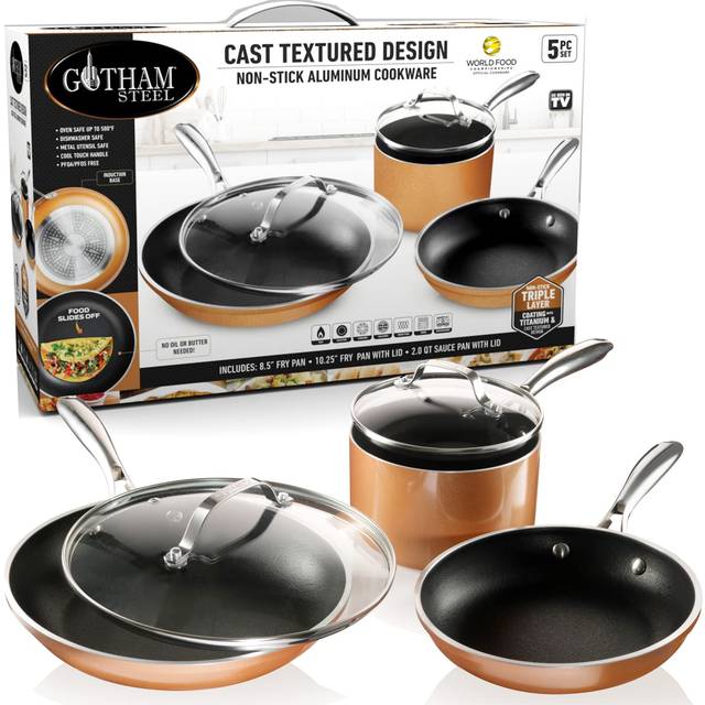 GOTHAM STEEL 2913 Cookware, Aluminum, Copper