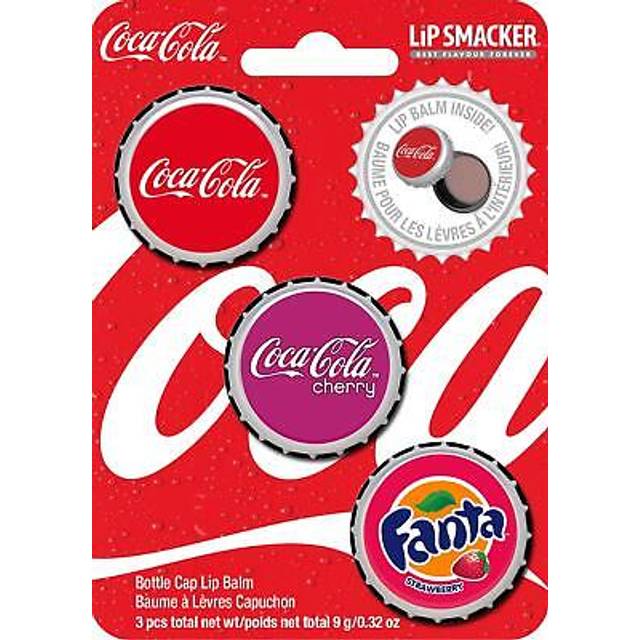 Lip Smacker Coca Cola Læbepomade 3 Stk Dufte Original Cherry Fanta 9 g