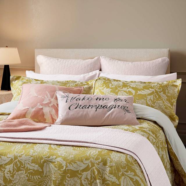 Ted Baker Baroque Weave Duvet Cover Set Super King Size Gold