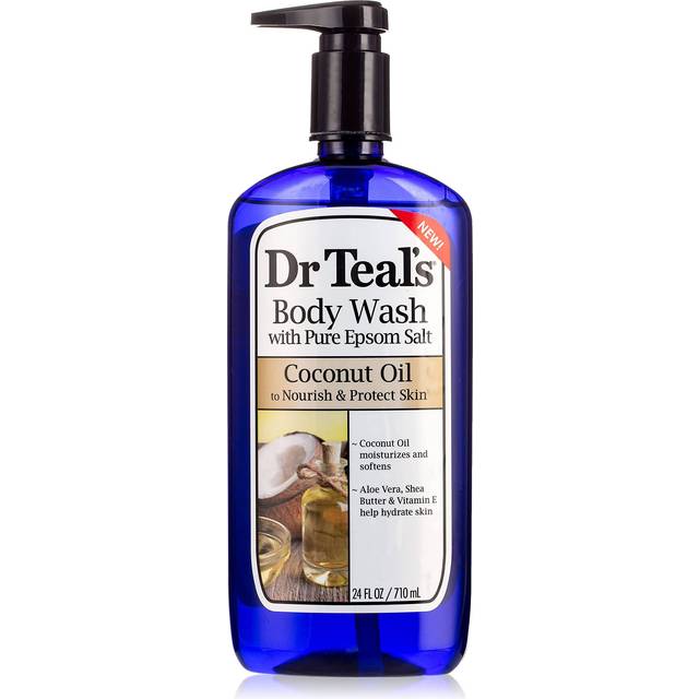 Dr. Teal's  Body Wash With Pure Epsom Salt  Coconut Oil  24 fl oz (710 ml)