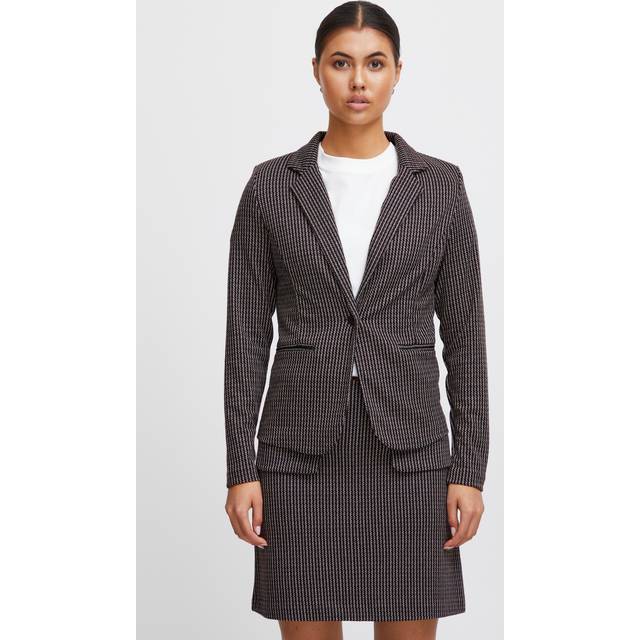 Women's blazer Ichi Kate Structure 2 - Gris