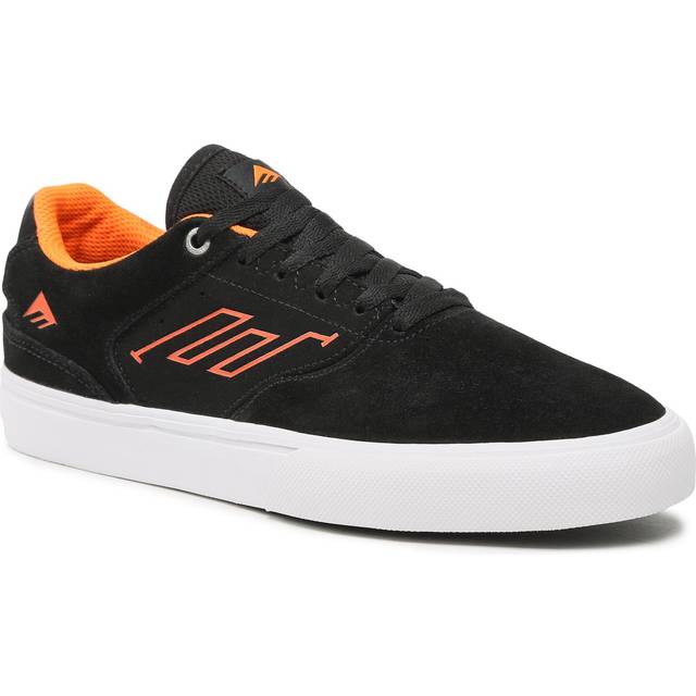Emerica The Low Vulc Skate Shoes - Black/White/Orange -  7 UK