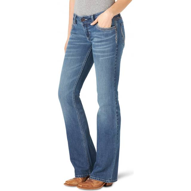 Wrangler Women's Retro Sadie Low Rise Stretch Boot Cut Jean, Tiffany, 19-34