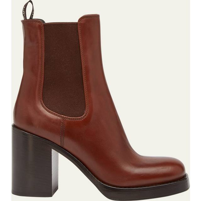 Prada Logo Leather Bootie