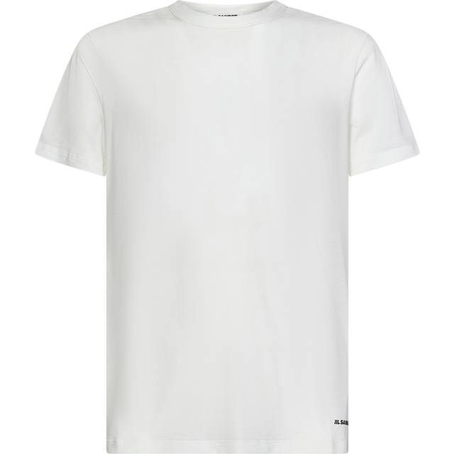 Jil Sander, Topp, Herr, M, Logo T-shirt – Uppgradera din avslappnade garderob - white (M)
