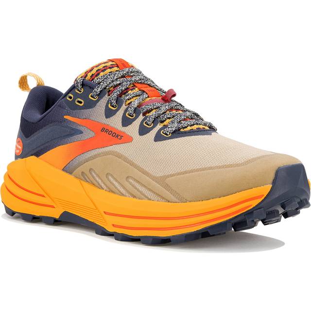 Brooks Cascadia 16 löparsko för män, Gul Zinnia Eclipse Nomad, 47.5 EU
