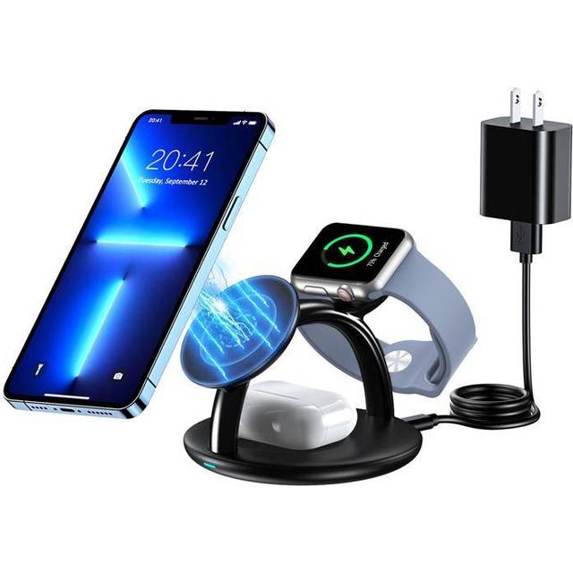 Choetech Stand with magnetic inductive charger 3-in-1 T587-F for Apple iPhone/Airpods/Apple Watch 15W/5W/2.5W
