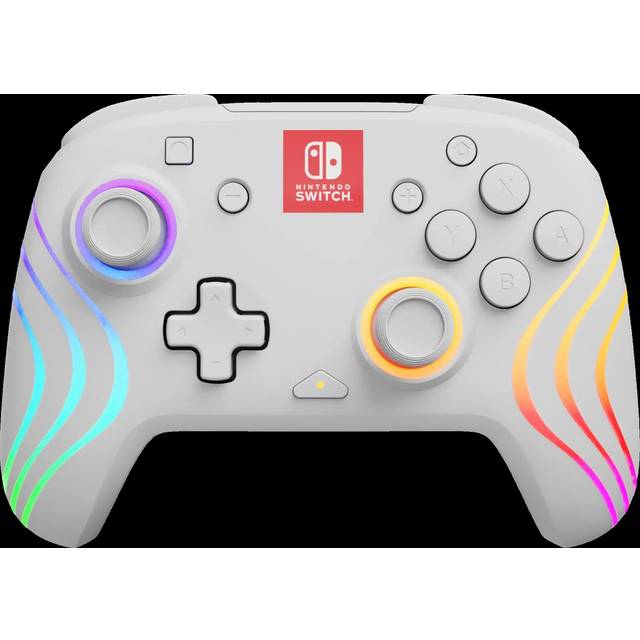 Official Afterglow Wave Wireless Controller Nintendo Switch, Vit, Prismatic