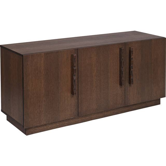 Ferm Living - Unda Sideboard - eiche dunkel/gebeizt, geölt/BxHxT 146x50x68cm/mit einem Fachboden hinter jeder Tür - dark oak (50.0 x 146.0 x 68.0cm)