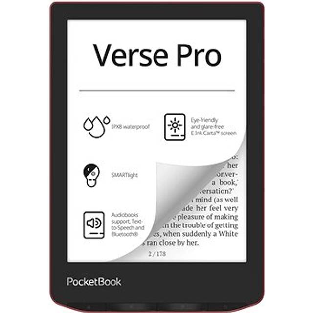 PocketBook Verse PRO - eBook læser - Linux 3.10.65 - 16 GB - 6 16 gråniveauer (4-bit) E Ink Carta (1072 x 1448) - touch screen - Bluetooth, Wi-Fi -