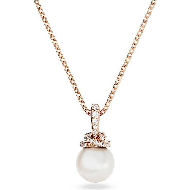 Swarovski Originally pendant, White, Rose gold-tone plated