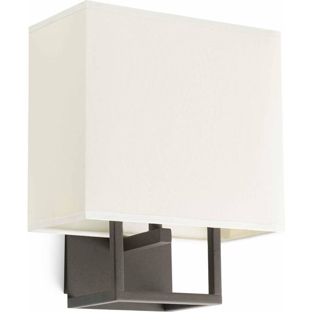 Faro Vesper - 1 Light Indoor Wall Lamp Brown with Shade, E14