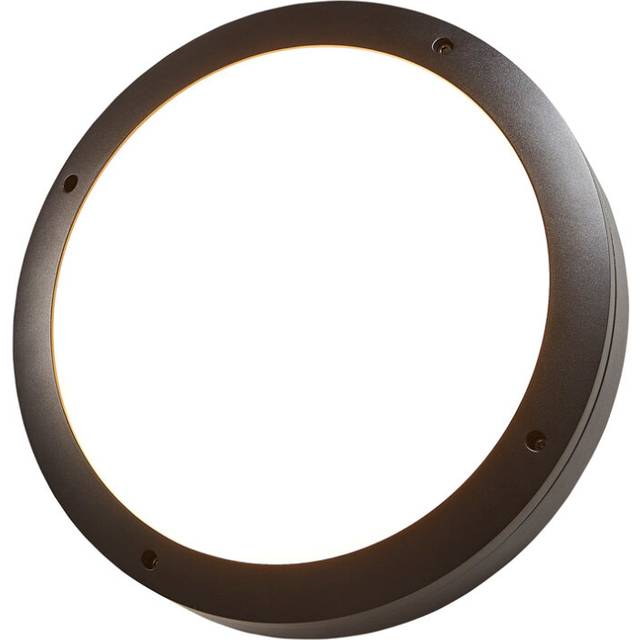 Litecraft Torio Wall Light Outdoor IP65 Round Bulkhead Fitting - Black