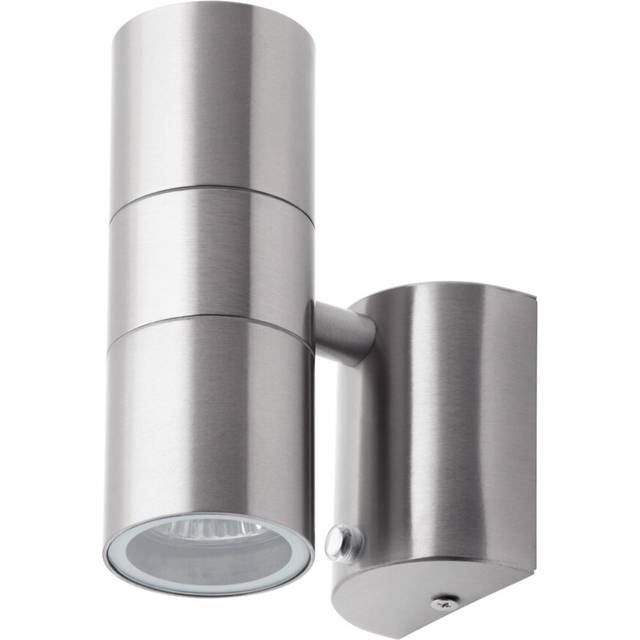 (Stainless Steel, Photocell Sensor) Litecraft Kenn Outdoor Up & Down Wall Light