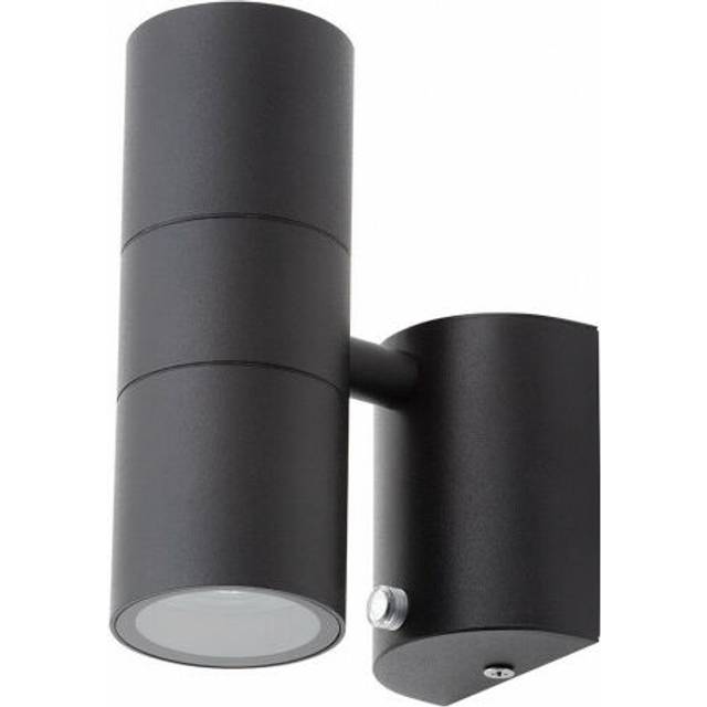(Black, Photocell Sensor) Litecraft Kenn Outdoor Up & Down Wall Light