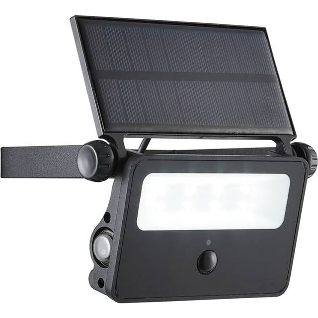 Litecraft Wall Light 2.8W Outdoor Solar Powered With Sensor - Black