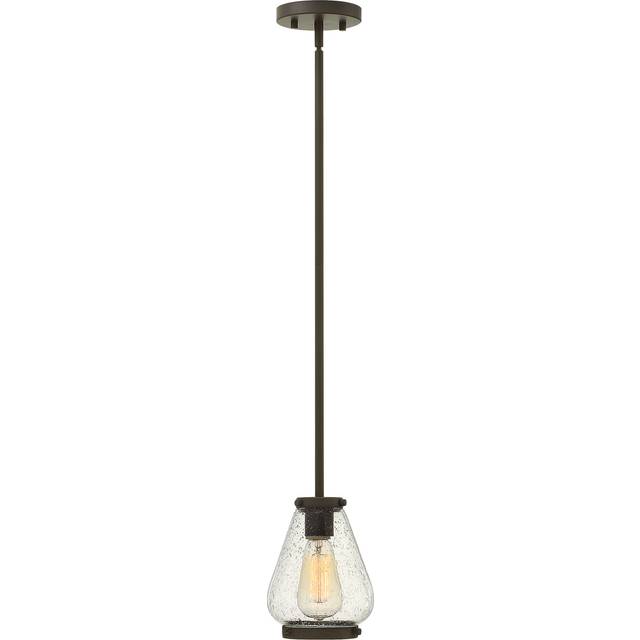 Elstead - Hinkley Finley Mini Dome Pendant Light 1x E27 Oil Rubbed Bronze
