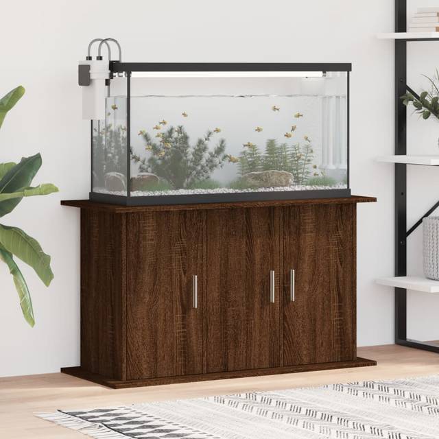 vidaXL Aquarium Stand Brown Oak 101x41x58 cm Engineered Wood