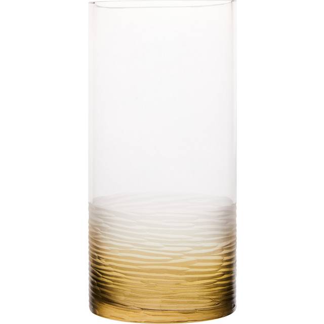 Premier Housewares Caila Clear Glass Vase Small - 12 x 12 x 26cm
