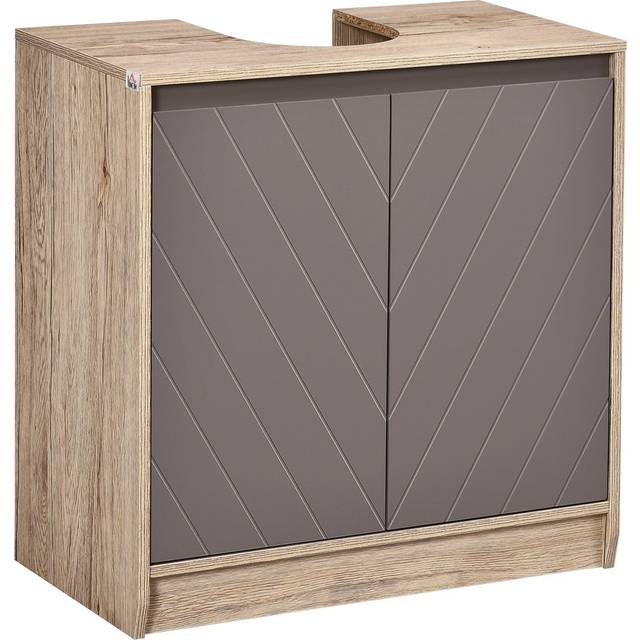 MDF Under-Sink Bathroom Cabinet Shelves Grey - Home Living | TJ Hughes