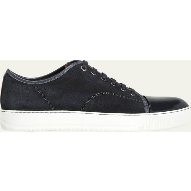 Lanvin DBB1 Patent Cap Toe Sneaker Dark Grey