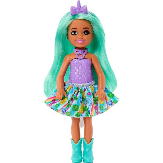 Barbie Dreamtopia Chelsea Unicorn Small Doll with Green Hair & Horn He