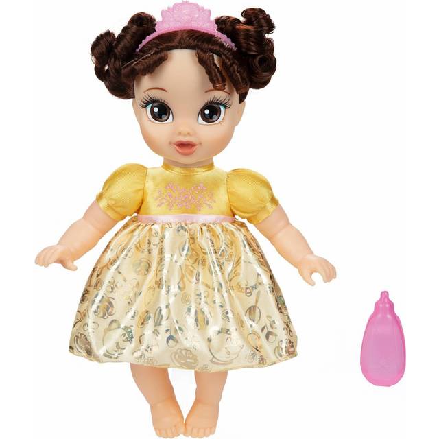 Disney Princess Belle Baby Doll with Baby Bottle & Tiara