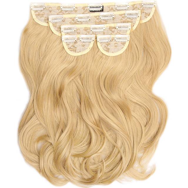 Super Thick 16" 5 Piece Blow Dry Wavy Clip In Extensions - Beige - One Size