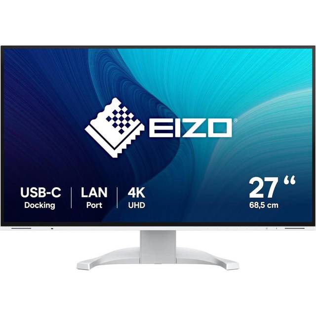 EIZO EV2740X-WT 27inch 16:9 3840x2160 350 cd/sqm 178/178 IPS LCD USB-C Display Port 2xHDMI LAN USB hub 2/4 Auto EcoView White