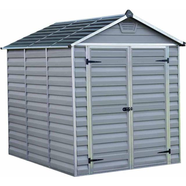 6' x 8' Palram Canopia Grey Skylight Plastic Shed (1.85m x 2.29m)