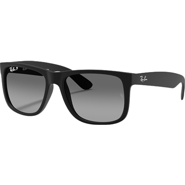 Ray-Ban RB4165F Justin Asian Fit 622/T3 55 Svarta Solglasögon Män