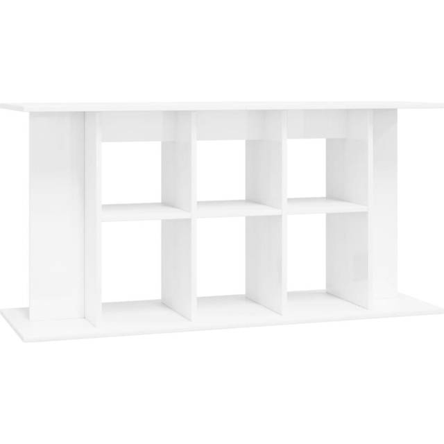 vidaXL Aquarium Stand High Gloss White 120x40x60 cm Engineered Wood